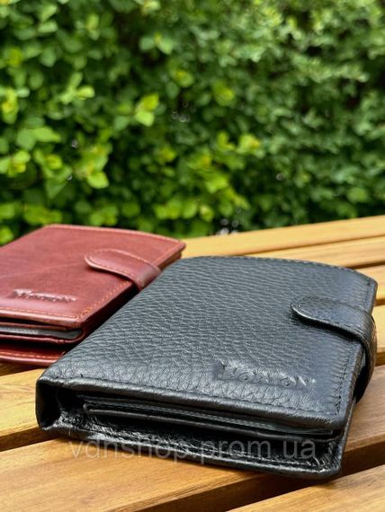 Мужской кожаный кошелек люкс, мужское портмоне натуральная кожа HORTON 301B | Зображення 2