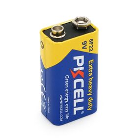 Батарейка солевая PKCELL 9V/6F22,крона,1 штука shrink цена по shrink,Q10/500
