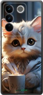 Чохол на Vivo S16 Pro Білий кіт "5646u-3123-2448"