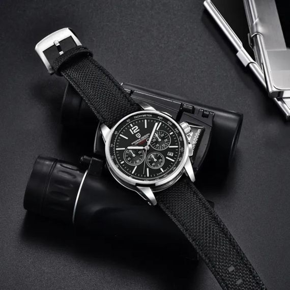 Чоловічий годинник Pagani Design YS008 Silver-Black | Зображення 3