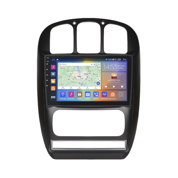 Штатная магнитола Lesko для Chrysler Voyager IV 2000-2004 экран 10" 4/64Gb CarPlay 4G Wi-Fi GPS Prime Вояжер
