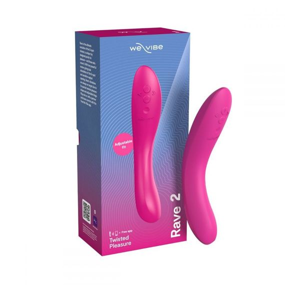 Вібратор для точки G Rave 2 We-Vibe, силіконовий, рожевий, 19.3 х 3 см Sex Aura