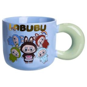 Чашка фарфоровая Labubu Bring Joy 400 (мл) подарочная кружка прикольная чашка для детей на подарок FM-22C