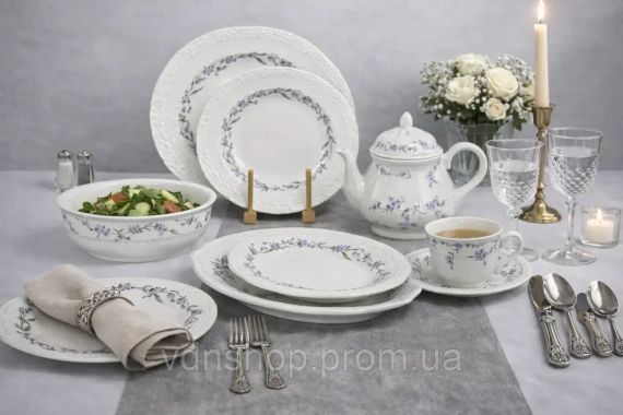 Столовий сервіз на 6 осіб 34 предмети DY06 | Зображення 1