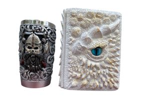 Подарунковий набір Стакан 3D Вікінг Лицарь і Блокнот 3D «Око Крижаного Хранителя»