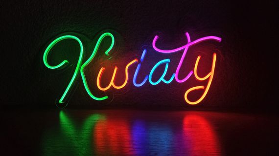 Неоновий світильник KWIATY 530х265мм acr-n000079 | Зображення 2