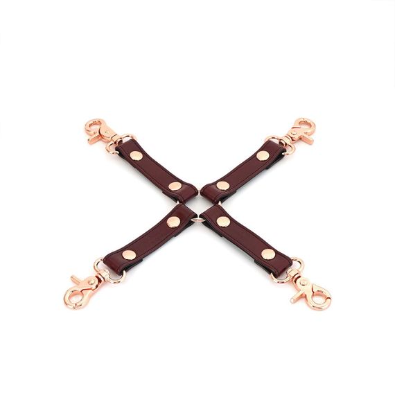 Шкіряна хрестовина Liebe Seele Wine Red Hogtie Sex Aura