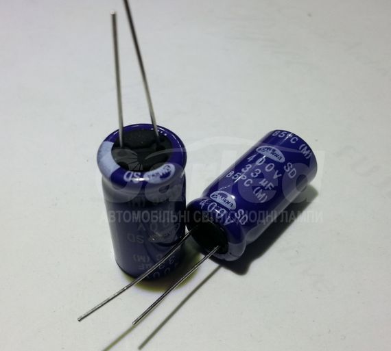33mkf - 400v  SD 13*25  SAMWHA, 85°C конденсатор електролітичний | Зображення 1