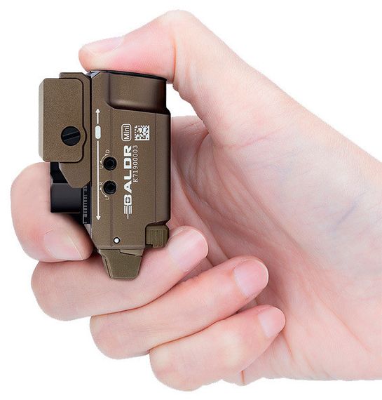 Підствольний ліхтар на зброю Ліхтар з ЛЦУ Olight Baldr Mini Desert Tan Зелений ЛЦУ Ліхтар з ЛЦУ | Зображення 6