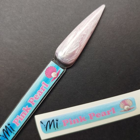 Наліпка на тіпсу (палітру) для гелю Mi Pink Pearl (9 x 55 мм)