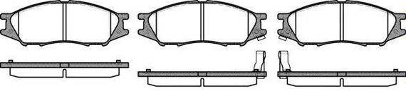 Колодка гальм. диск. NISSAN ALMERA 0200 - передн. (вир-во REMSA) REMSA 112302 на NISSAN ALMERA Classic (B10)