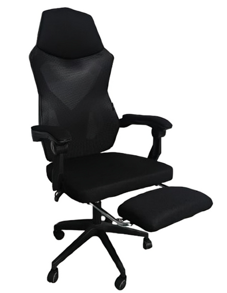 Комп'ютерне офісне крісло з підставкою для ніг Bonro B-918 чорне | Зображення 2