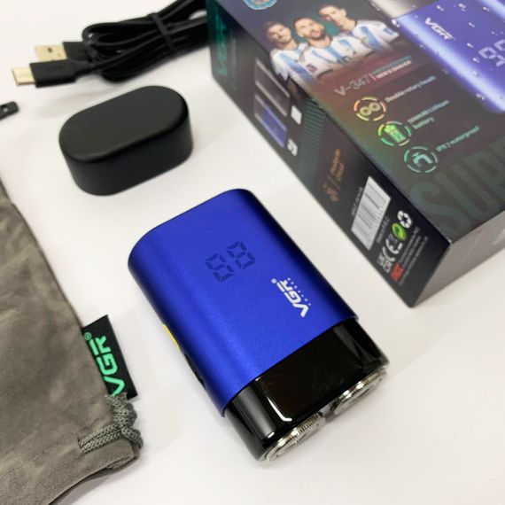 Электробритва VGR V-347. Цвет: синий | Зображення 4