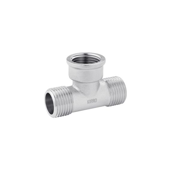 Трійник Karro 1/2" ЗВЗ нікельований KR-3213