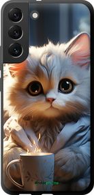 Чохол на Samsung Galaxy S22 Plus Білий кіт "5646b-2495-2448"
