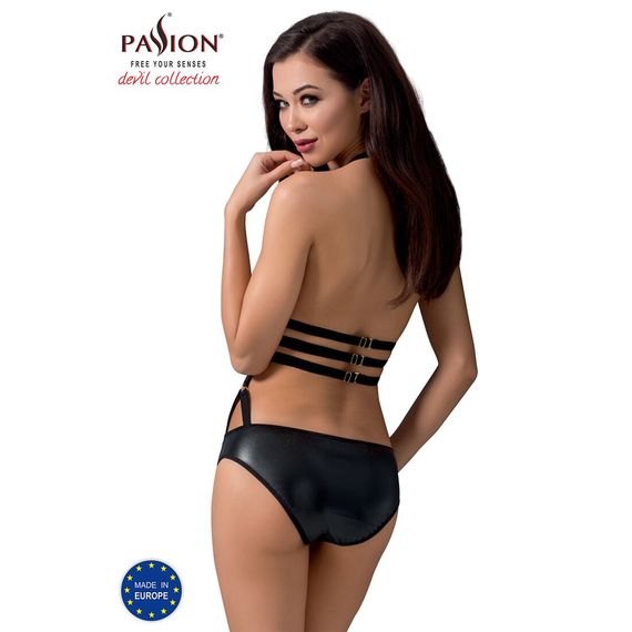 Боді монокіні під латекс Passion Exclusive LAMIS BODY L/XL, black | Зображення 1