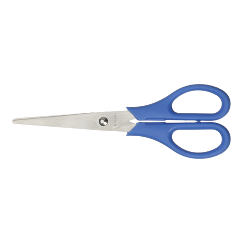 Ножиці офісні BM.4507-02 BUROMAX, 165 мм сині, на блістері (4823078928634) | Зображення 2