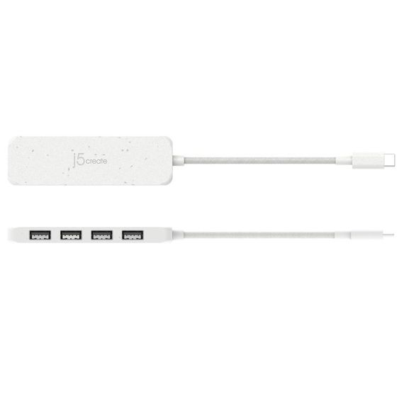 Хаб J5create JCH341EW-N USB-C на 4 USB-A, Білий | Зображення 3