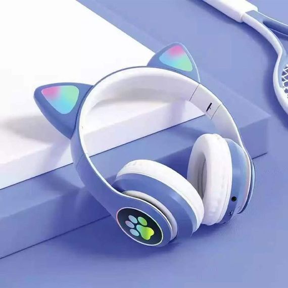 Беспроводные Bluetooth наушники с ушками с LED подсветкой AKS-28 | Зображення 8