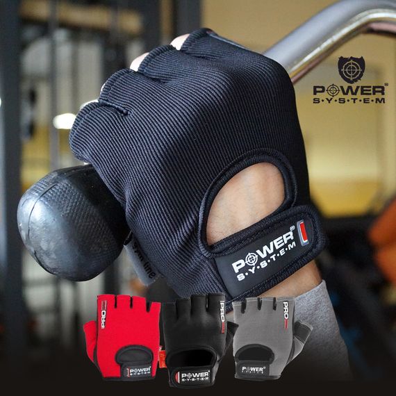 Рукавички для фітнесу Power System PS-2250 Pro Grip Black XXL | Зображення 4