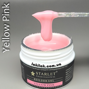 Гель для нарощення нігтів Starlet Professional Yellow Pink Builder gel  15мл