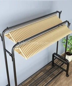 Двоярусна стійка-вішалка для одягу з колесами XPRO (47497-_856) | Зображення 5