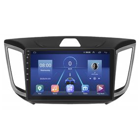 Штатная магнитола Lesko для Hyundai Creta I 2016-2020 экран 10" 4/64Gb 4G Wi-Fi GPS Top