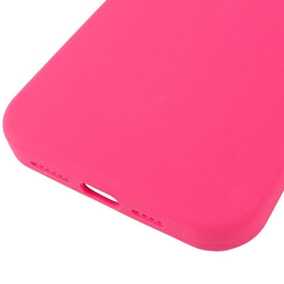 Чохол Silicone Case (AA) Logo with MagSafe для Apple iPhone 12 Pro / 12 (6.1") Білий / White Рожевий / Barbie pink | Зображення 4
