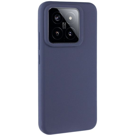 Чехол Silicone Cover Lakshmi (AAA) для Xiaomi 14 Pro Темно-синий / Midnight blue