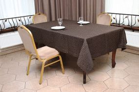 Скатертина Kayra "Шахматка", 160 х 285 см Коричневий