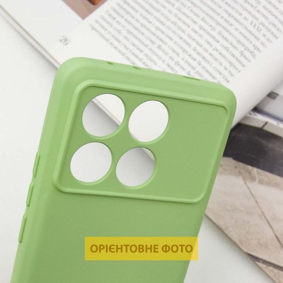 Чохол TPU GETMAN Liquid Silk Full Camera для Xiaomi Poco X6 / Note 13 Pro 5G Зелений / Pistachio | Зображення 4