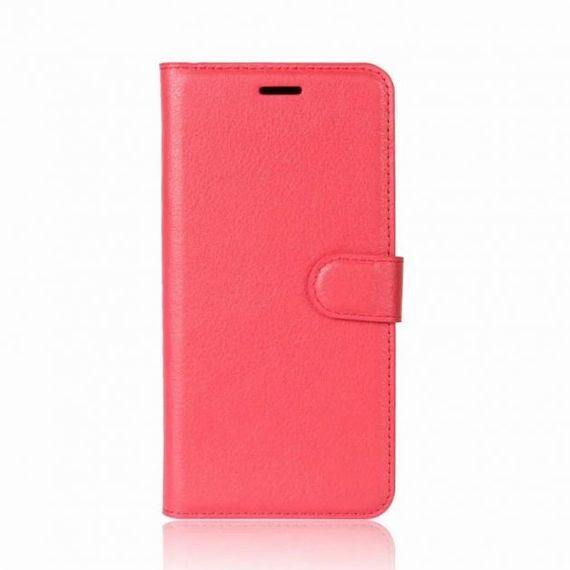 Чохол книжка з кишенями для карт на Oppo A52 колір Червоний | Зображення 4