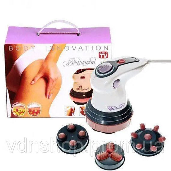 Ударный массажер для тела с насадками MA-118-2, Ручной масажер для спины, Ручной массажер с насадками JW-89 | Зображення 7