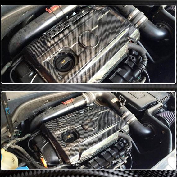 Кришка двигуна (для GTI HB 2010-2013, Карбон) для Volkswagen Golf 6 рр | Зображення 2