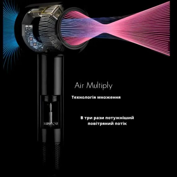 Фен для волос Super Hair Dryer, 1600 Вт, с турбо режимом и ионизацией | Зображення 6