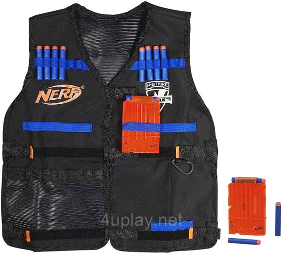 Игровой набор Hasbro Жилет агента Nerf со стрелами и магазинами Оригинал N-Strike Elite Series Tactical Vest | Зображення 1