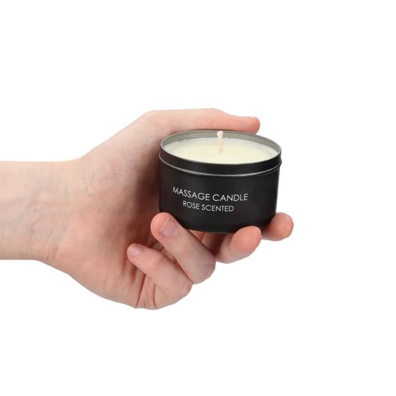 Масажна свічка - Ouch! Massage Candle Rose Scented, 100 г | Зображення 1