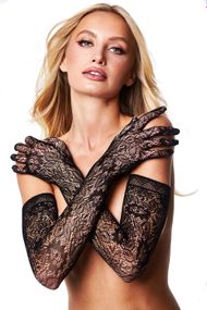 Перчатки BACI ALLOVER LACE OPERA GLOVE O\S