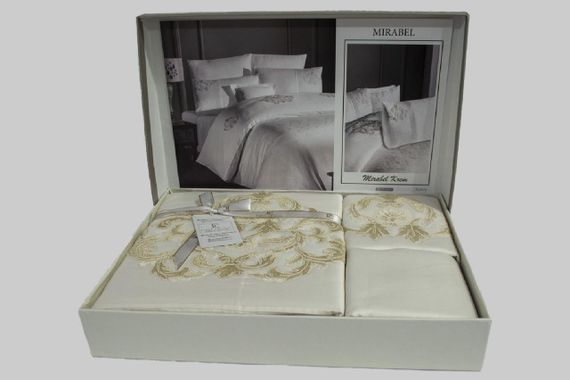 Постельное белье First Choice Moonlight V.I.P 200x220 Mirabel Krem | Зображення 1
