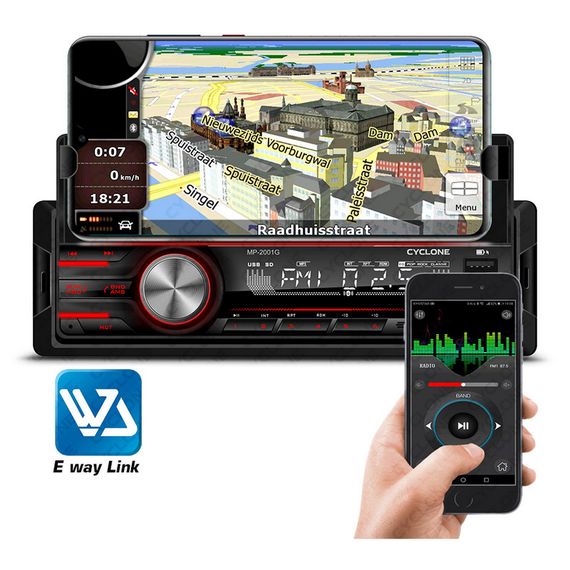 Автомагнитола 1DIN Cyclone MP-2001 BA | Зображення 1