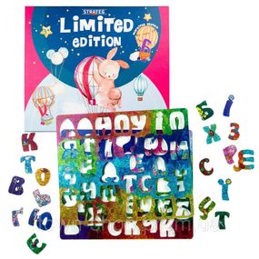 Настольная игра "Магнитная азбука Limited edition" 30375, 62 магнитные буквы