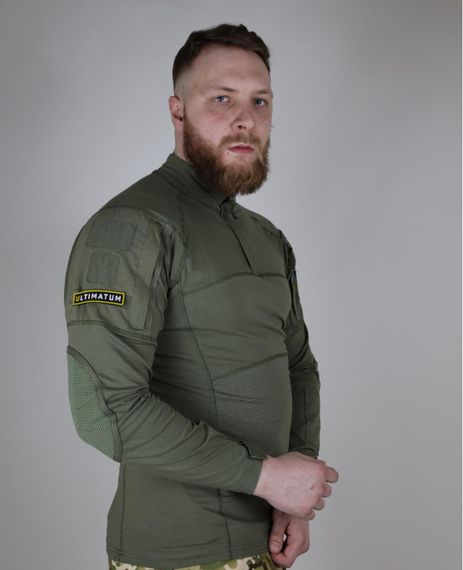УБАКС трикотаж ULTIMATUM PRO довгий рукав Олива, Бойова сорочка для військових,Тактичний армійський убакс ЗСУ