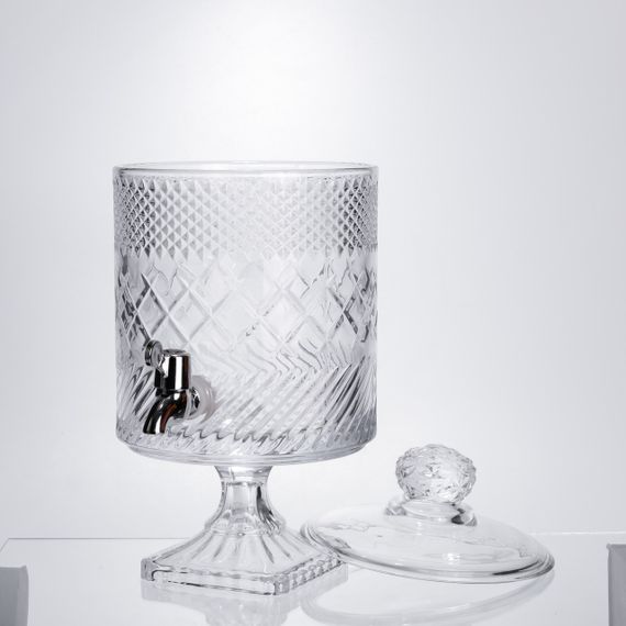 Лимонадниця з краном на підставці скляна 4,5 л HP-19-4 | Зображення 7