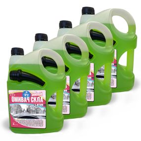 Омыватель стекла Зимний -12°С "Яблоко" Lotus канистра с носиком УПАКОВКА 4 шт. x 4 л