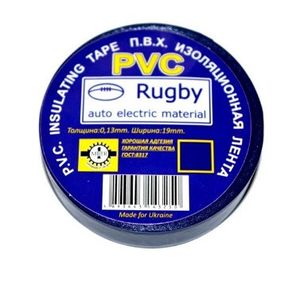Изолента PVC Rugby 0.18x17мм * 10м, норм качество, Цена за шт!!!