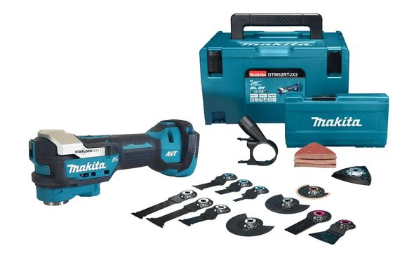 Реноватор акумуляторний Makita DTM52RTJX2 (LXT, 10000-20000 хв-1, AVT, OIS)