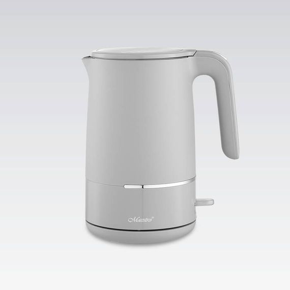 Електрочайник Maestro MR-037-GREY, 1.7 л, 1800 Вт, з подвійними стінками