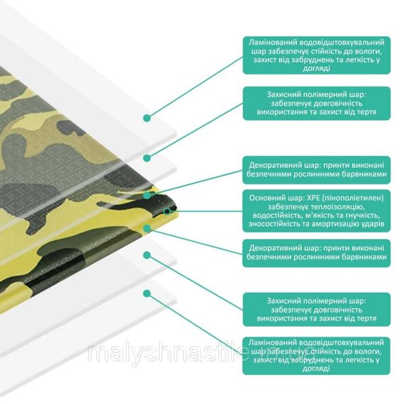 Камуфляжний килимок "Мілітарі" 200х150х1см (236) SW-00000156 | Зображення 3
