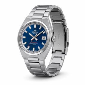 Чоловічий годинник Casio Edifice EFB-109D-2A зі сталевим браслетом та синім циферблатом