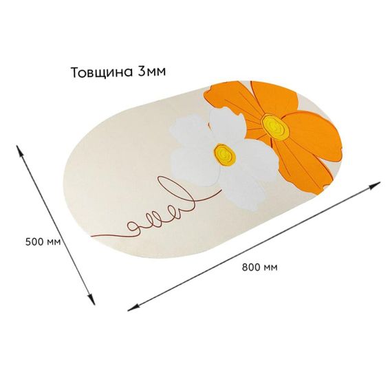 Вологопоглинаючий килимок 50*80CM*3MM (D) SW-00002546 | Зображення 2